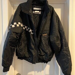 Joe Rocket Black Jacket with Checkered Detail